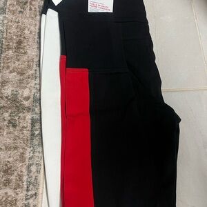 Tommy Hilfiger Black, Red, and White Skinny Jeans